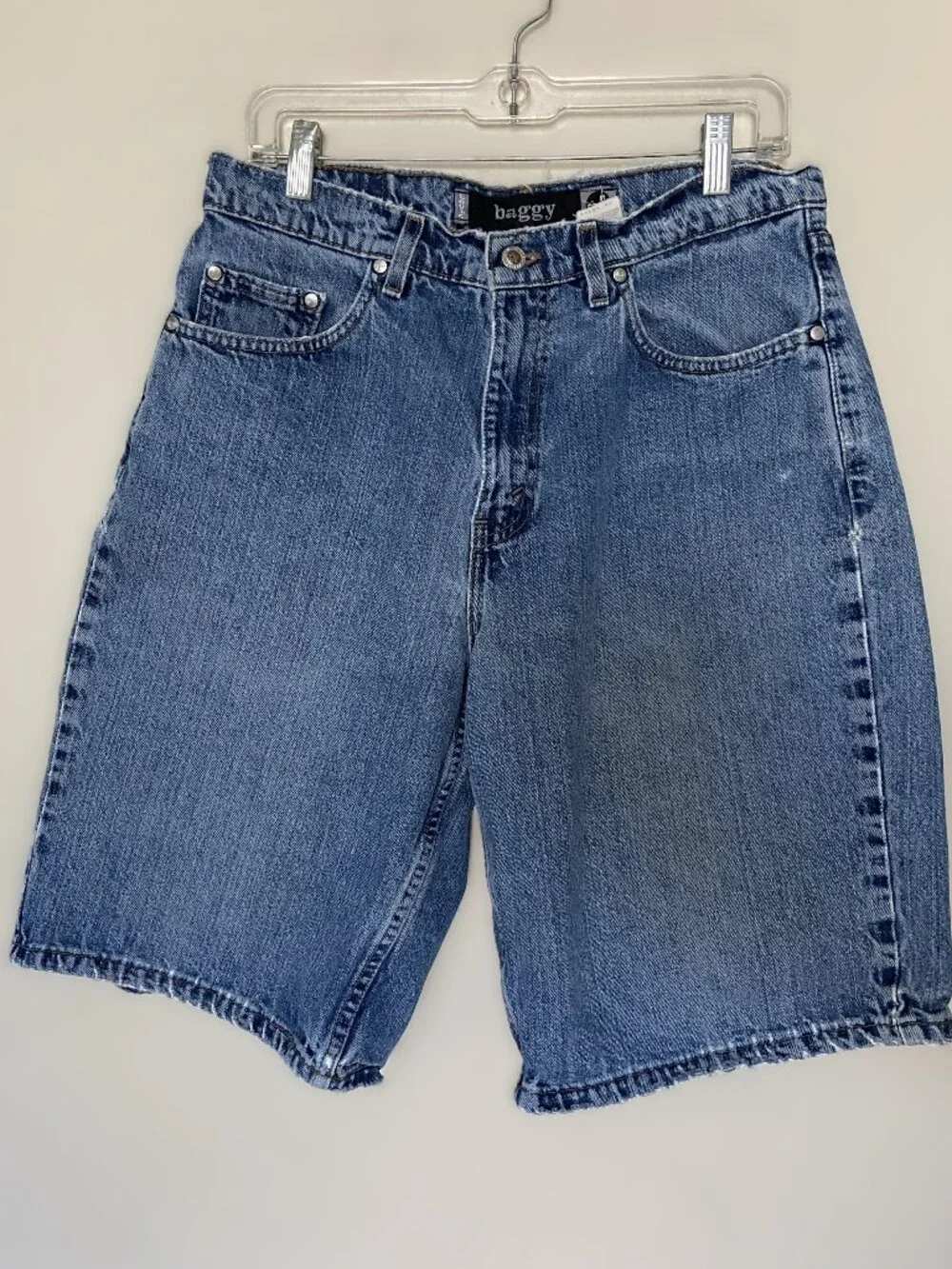 LEVI’S silver tab jean shorts Vintage 1998 medium wash baggy skater size 33